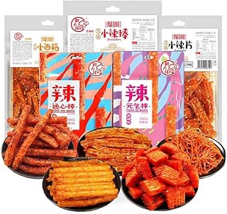 Pack combiné latiao, lanières épicées, coffret cadeau de collations nostalgiques, nourriture de célébrités