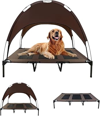 Lit pour chien surélevé avec auvent, grand lit surélevé pour chien, niche rafraîchissante pour animaux de compagnie, canapé, chaise longue, lit pliable et lavable en tissu teslin oxford, tente pour chien, ombre intérieure et extérieure pour chats adultes et grands chiens (90 x 120 x 23 cm). DIAYTAR COTE D'IVOIRE est une boutique en ligne généraliste qui propose plus de 300 000 références de produits. Elle est devenue la boutique leader en Côte d'Ivoire en raison de sa large gamme de produits et de son service de qualité. Elle offre une expérience d'achat en ligne sécurisée et pratique.