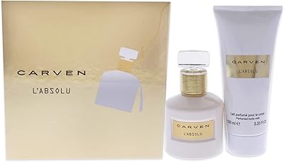 Coffret carven l'absolu pour femme - 2 pièces, eau de parfum vaporisateur, lait
