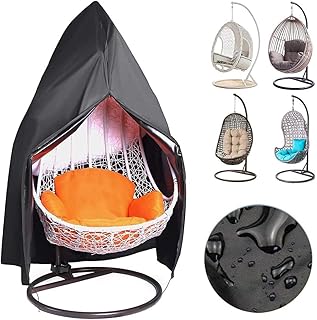 Housse de chaise suspendue de patio en tissu oxford 210d imperméable et robuste