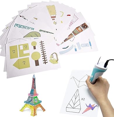 Modèles de dessin 3d, 20 pièces, impression au stylo 3d sur papier à
