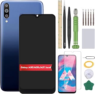 Écran de remplacement d'écran tactile lcd compatible avec samsung galaxy m30 m305f m30s