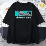 Haikyuu oikawa tooru t-shirts surdimensionnés pour femmes amples à manches courtes col rond