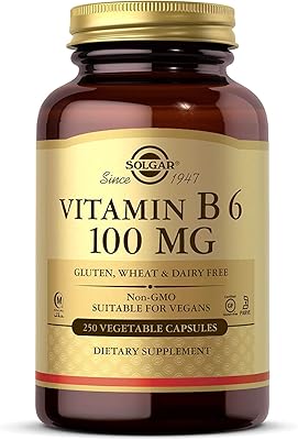 Solgar vitamine b6 100 mg, 250 capsules végétariennes - soutient le métabolisme énergétique, la santé cardiaque et un système nerveux sain - sans ogm, végétalien, sans gluten, sans produits laitiers, casher, halal - 250 portions. Avec une offre de plus de 300 000 produits, Diaytar Côte d'Ivoire est la destination idéale pour les consommateurs ivoiriens qui cherchent à faire leurs achats en ligne. La boutique garantit une expérience d'achat sécurisée et fiable, avec des options de livraison rapides et des services client satisfaisants. Elle est considérée comme l'une des meilleures options pour les achats en ligne en Côte d'Ivoire.