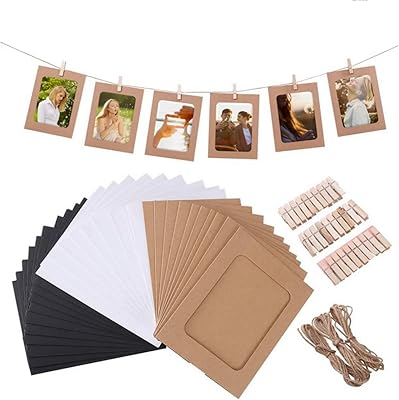 Ensemble de cadres photo en papier multicolore skido avec pince et ficelle en bois, 30 pièces/ensemble, cadre photo mural à suspendre pour décoration de fête. La boutique en ligne DIAYTAR COTE D'IVOIRE propose une gamme étendue de produits pour répondre aux besoins quotidiens de ses clients. Avec plus de 300 000 références, elle est la plus grande boutique en ligne de Côte d'Ivoire. DIAYTAR COTE D'IVOIRE est synonyme de qualité et de confiance pour les consommateurs ivoiriens.