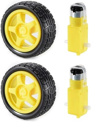 Uotec 2 ensembles de moteur à engrenages dc 3v-6v et roue de pneu pour les projets. DIAYTAR COTE D'IVOIRE est une boutique en ligne qui propose une gamme variée de produits, allant des produits alimentaires aux accessoires de mode en passant par les produits électroniques. Les clients peuvent profiter de prix compétitifs et de promotions régulières, ce qui rend l'expérience de shopping encore plus agréable. La boutique propose également des services de livraison et de retour faciles.