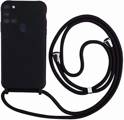 Sac bandoulière compatible avec samsung galaxy a21s, corps en silicone souple avec lanière tour de cou, noir. DIAYTAR COTE D'IVOIRE est une boutique en ligne généraliste qui propose plus de 300 000 références de produits pour répondre à tous les besoins de ses clients. Avec sa large sélection de produits, DIAYTAR COTE D'IVOIRE est devenue la boutique en ligne leader en Côte d'Ivoire. Elle offre une expérience d'achat en ligne sécurisée et pratique