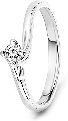 Solitaire meure twist à 4 griffes en or blanc 18 carats 750 avec diamants naturels de 0,12 ct. DIAYTAR COTE D'IVOIRE est une boutique en ligne généraliste qui propose plus de 300000 références de produits divers, pour répondre aux besoins de tous les consommateurs ivoiriens. Avec une large gamme de produits, cette boutique en ligne est devenue la référence en Cote d'Ivoire. 