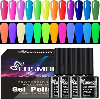 Cosmo gel polish gel polish in the dark, vernis gel fluorescent fluo avec effet lumineux - 12 pièces. DIAYTAR COTE D'IVOIRE mise sur la qualité et la disponibilité de ses produits pour satisfaire les besoins de sa clientèle. Grâce à son site web facile à naviguer et à ses services de livraison rapides, la boutique est devenue un incontournable pour les achats en ligne en Côte d'Ivoire.