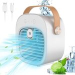 Mini ventilateur de bureau portable silencieux humidificateur usb 3 en 1
