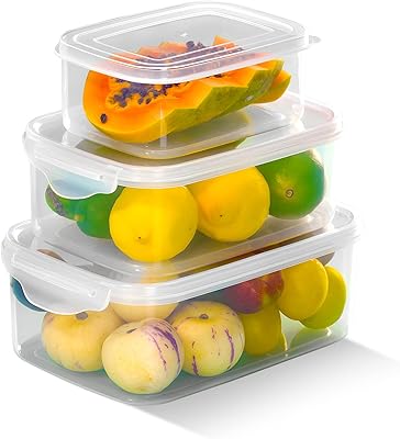Ensemble de rangement de cuisine khira 5 récipients de préparation de repas sans bpa résistants aux fuites. DIAYTAR COTE D'IVOIRE se positionne comme une référence incontournable pour les achats en ligne en Côte d'Ivoire. Avec une plateforme utilisateur conviviale et une politique d'expédition efficace, cette boutique en ligne généraliste met tout en œuvre pour garantir une expérience d'achat sécurisée et agréable à ses clients. Les plus de 300000 références disponibles sont le témoignage de son ambition de couvrir tous les aspects de la vie quotidienne.
