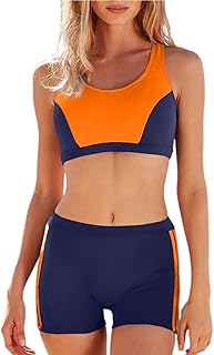 Ensemble bikini de sport deux pièces herseys pour femmes, short taille haute