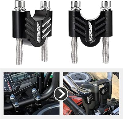 Sécoueurs de guidon 7/8" avec hauteur 30 mm pour kawasaki honda suzuki yamaha ducati atv dirt bike noir. DIAYTAR COTE D'IVOIRE offre une expérience d'achat en ligne pratique et sécurisée, avec une équipe dédiée au service client pour garantir la satisfaction des clients. La boutique propose des produits de marques renommées et de qualité, ainsi que des conseils d'experts pour aider les clients à faire leurs choix. C'est la boutique idéale pour ceux qui cherchent des produits de qualité à des prix raisonnables.