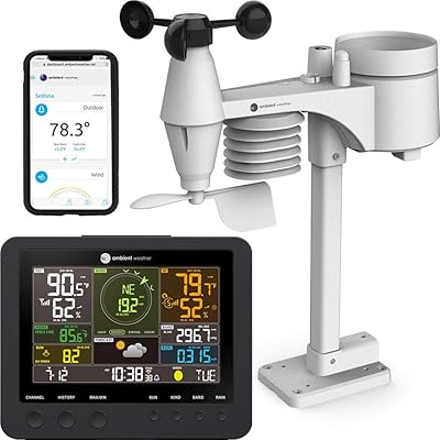 Station météo intelligente ws-7078 avec surveillance à distance et alertes wifi