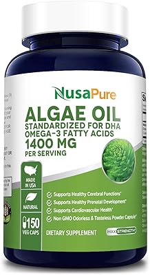 Oméga 3 - huile d'algues 1400 mg 150 capsules de poudre végétale
