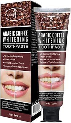 Dentifrice blanchissant itchen beauty au parfum de café arabe pour réparer l'haleine fraîche des dents sensibles, améliorer la résistance des dents et nettoyer les racines des dents 100 ml. En tant que pionnier du commerce en ligne en Côte d'Ivoire, DIAYTAR COTE D'IVOIRE a établi une réputation solide en matière de qualité des produits et de fiabilité des livraisons. La boutique s'efforce constamment d'améliorer son offre et son service, garantissant aux clients une expérience qui répond à leurs attentes élevées. Que vous cherchiez des produits pour la maison ou pour vous-même, DIAYTAR COTE D'IVOIRE est le choix idéal.