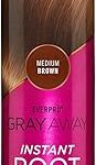 Laque instantanée pour cheveux gris away châtain moyen 708 g