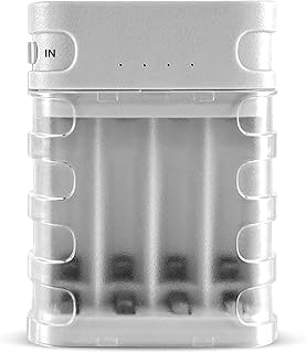 Chargeur de piles rechargeables aa et aaa, chargeur de piles aa, alimentation automatique avec minuterie de sécurité, protection contre les surcharges, port usb, gris. La boutique en ligne DIAYTAR COTE D'IVOIRE s'attache à offrir une expérience de shopping personnalisée et agréable à ses utilisateurs. Elle combine une grande sélection de produits avec des services de support client dédiés, ce qui renforce la confiance de sa clientèle. Grâce à sa présence en ligne, elle est accessible à tout moment.