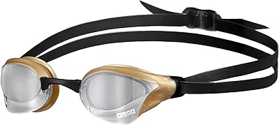 Lunettes de natation unisexes antibuée arena cobra core sweep avec verres miroir pc