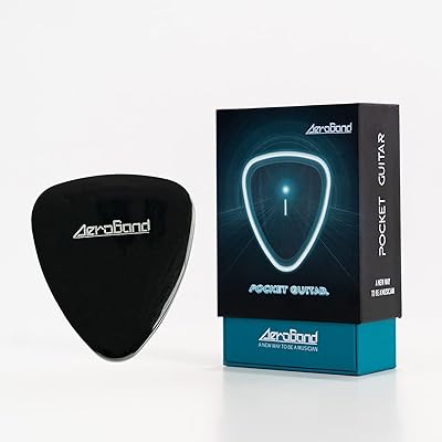 Guitare de poche électronique aeroband, guitare bluetooth portable, basse/grosse caisse, jeu et entraînement