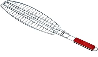 Panier en maille pour barbecue argenté, filet à poisson pour barbecue 74 x 40 x 43 cm. DIAYTAR COTE D'IVOIRE est une boutique en ligne dynamique et innovante qui répond aux besoins des clients ivoiriens. Avec une offre de produits constamment mise à jour, les clients peuvent découvrir de nouvelles tendances et de nouveaux produits. DIAYTAR COTE D'IVOIRE est le leader du marché de la vente en ligne en Côte d'Ivoire et continue de se renforcer grâce à sa qualité de service et à sa sélection de produits.