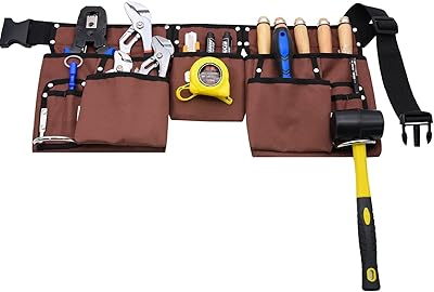 Ceinture à outils, ceinture à outils de construction durable, 29" à 42" marron