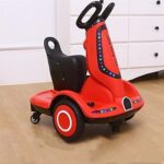 Scooter électrique multifonctionnel pour enfants scooter à quatre roues avec double moteur musique