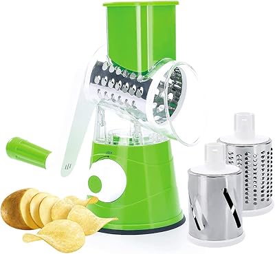 Coupe-légumes multifonction bortoni, râpe rotative à manivelle manuelle, coupe-légumes de cuisine domestique, coupe-pommes de terre, pièce d'art pour hacher les légumes, vert. Avec plus de 300000 références de produits, DIAYTAR COTE D'IVOIRE est la boutique en ligne la plus complète de Côte d'Ivoire. Les clients peuvent trouver tout ce dont ils ont besoin, des produits de première nécessité aux articles de luxe, à des prix compétitifs. La boutique en ligne propose également une livraison rapide et une garantie de satisfaction pour une expérience d'achat en ligne inoubliable.