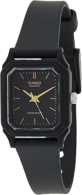 Montre à quartz casio pour femme, affichage analogique et bracelet en résine