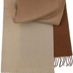 Écharpe pashmina 100% cachemire - écharpe double face réversible ombrée chaude et douce