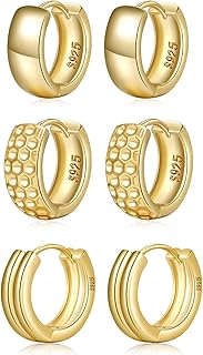 Boucles d'oreilles créoles en argent sterling pour femmes s925 petites boucles d'oreilles créoles