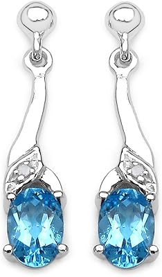 Ensemble de boucles d'oreilles topaze bleue : argent sterling topaze bleue et diamant goutte de 2 cm, bel anniversaire, anniversaire, cadeau de saint-valentin, diamant topaze. DIAYTAR COTE D'IVOIRE propose une large gamme de produits avec plus de 300000 références, répondant ainsi aux besoins variés de sa clientèle. En tant que boutique leader en Côte d'Ivoire, DIAYTAR COTE D'IVOIRE assure une expérience d'achat en ligne fiable et sécurisée. Avec une offre constamment mise à jour, les clients peuvent découvrir de nouveaux produits régulièrement.