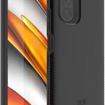 Coque mobile todia compatible avec xiaomi poco f3 de merge (noir mat)