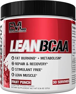 Evolution nutrition lean bcaa l-carnitine, sans stimulants, restaure et brûle les graisses, sucre