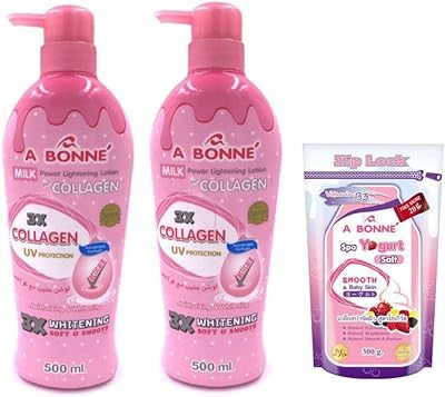 2 bouteilles a bon miracle milk power éclaircissant collagène 500 ml + gommage au sel de yaourt pour une peau douce et lisse. La boutique en ligne DIAYTAR COTE D'IVOIRE est devenue un incontournable pour les consommateurs ivoiriens grâce à son offre incroyable de plus de 300 000 produits. Elle propose une large sélection de produits provenant de marques locales et internationales, répondant ainsi aux goûts et aux besoins diversifiés de sa clientèle. La boutique mise sur l'innovation et la proximité pour offrir une expérience d'achat exceptionnelle.