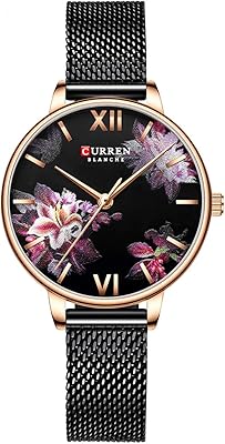 Montre à quartz décontractée de luxe pour femme avec cadran floral élégant et exquis, résistante à l'eau 3 atm pour femme avec bracelet en maille d'acier inoxydable. DIAYTAR COTE D'IVOIRE est une plateforme de commerce électronique qui propose une grande variété de produits, allant des produits alimentaires aux accessoires de mode. Avec plus de 300 000 références, la boutique en ligne offre aux consommateurs ivoiriens la possibilité de faire leurs achats en toute confiance et en toute sécurité. Les clients peuvent profiter de promotions et de réductions exclusives sur une large gamme de produits.