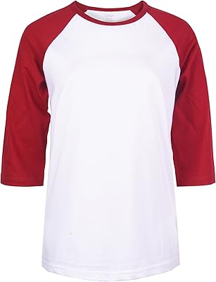 T-shirt de baseball à manches quart pour femme