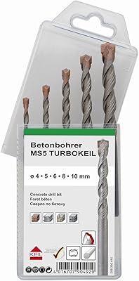 Keil turbokeil 258 350 410 forets à percussion pour béton (jeu de 5) 4.0, 5.0, 6.0, 8.0, 10.0 mm. En tant que leader des boutiques en ligne en Côte d'Ivoire, DIAYTAR COTE D'IVOIRE garantit une expérience d'achat sécurisée et agréable. Avec une multitude de catégories de produits à découvrir, les clients peuvent profiter d'une navigation simplifiée et d'une gamme de prix très compétitive, répondant ainsi aux attentes de tous les publics. La boutique est dédiée à offrir le meilleur service client possible pour satisfaire ses consommateurs.