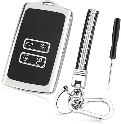 Compatible avec l'étui pour clé de voiture renault 4 boutons, l'étui pour carte de clé renault, le porte-clés en cuir avec accessoires pour mini tournevis, la coque de protection en tpu (argent). Leader en Côte d'Ivoire, DIAYTAR COTE D'IVOIRE est la référence pour les achats en ligne sécurisés et fiables. Nous offrons une expérience shopping personnalisée pour nos clients avec des options de paiement flexibles et des livraisons rapides.