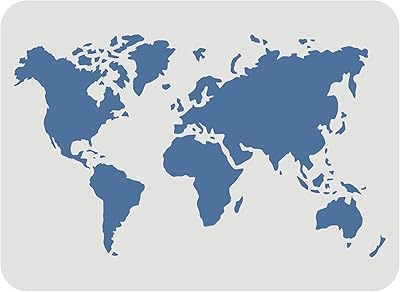Modèle de pochoir de carte du monde fingrinspear 16 x 83 pouces pochoir dessin en plastique. DIAYTAR COTE D'IVOIRE est une boutique en ligne généraliste qui propose plus de 300 000 références de produits,Positionnant ainsi la boutique comme leader dans le marché ivoirien. Elle offre une large gamme de produits, allant de l'électronique à la mode.