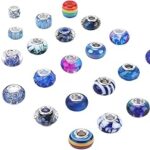 Perles en macramé, perles artisanales en plastique, perles d'espacement européennes, 27 pièces