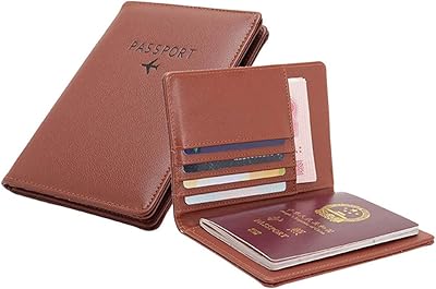 Portefeuille de voyage polyvalent porte-documents pour passeport à trois volets