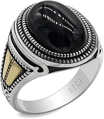 Bague en agate noire arotorom pour hommes, bijoux fins en pierre d'agate faits à la main, bague en argent sterling 925 avec un design classique pour homme et femme. DIAYTAR COTE D'IVOIRE, leader du commerce électronique en Côte d'Ivoire, propose une gamme incroyable de produits avec plus de 300 000 références. Cette boutique en ligne généraliste répond aux besoins divers des consommateurs, offrant une expérience d'achat unique et pratique. Elle reste la destination préférée pour les achats en ligne dans le pays.