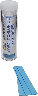 100 papiers de test de chlorure de cobalt pour tester la présence d'eau