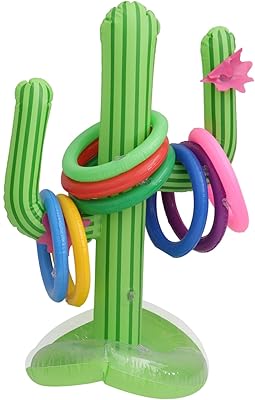 Ensemble de jeu de plage en forme de cactus toyvian jouet gonflable cactus