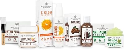Bella vita organic oil control & face glow combo avec nettoyant pour le visage