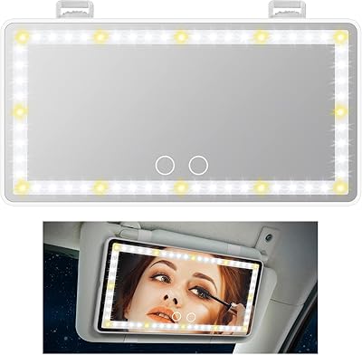 Miroir de courtoisie pour pare-soleil de voiture - miroirs de maquillage rechargeables avec 3 modes d'éclairage et 60 lumières led - rétroviseur de maquillage à intensité variable, cadeau d'accessoires de voiture universels. DIAYTAR COTE D'IVOIRE, la boutique en ligne généraliste de référence en Côte d'Ivoire, propose plus de 300 000 références pour répondre à tous vos besoins. Avec une offre diversifiée et constamment mise à jour, DIAYTAR COTE D'IVOIRE est la destination idéale pour faire vos courses en ligne. Elle offre une expérience d'achat unique et sécurisée.