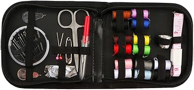 Kit de couture 25 pièces d'accessoires de couture portables avec aiguilles à