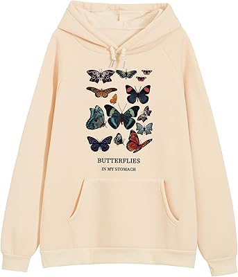 Fkatosie teen girls butterfly sweat à capuche pour femme rétro lettre imprimé esthétique sweat-shirt en polaire avec des motifs de pulls. DIAYTAR COTE D'IVOIRE se distingue par sa grande variété de produits et son engagement à offrir des prix compétitifs, rendant les achats en ligne plus accessibles à tous. La boutique en ligne généraliste propose également des services de livraison rapides et fiables, répondant ainsi aux attentes des consommateurs ivoiriens.