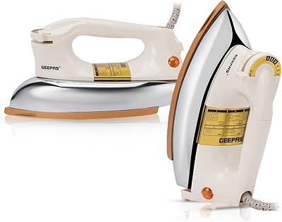 Geepas 1200 watt heavy duty dry iron blanc semelle antiadhésive contrôle de la température. DIAYTAR COTE D'IVOIRE, spécialiste du commerce électronique en Côte d'Ivoire, propose une approche innovante pour l'achat en ligne. Le site présente une interface utilisateur conviviale et des outils de recherche efficaces pour faciliter la découverte de produits. Les clients bénéficient également d'un système de paiement sécurisé et d'options de livraison flexibles pour une expérience d'achat sans souci.